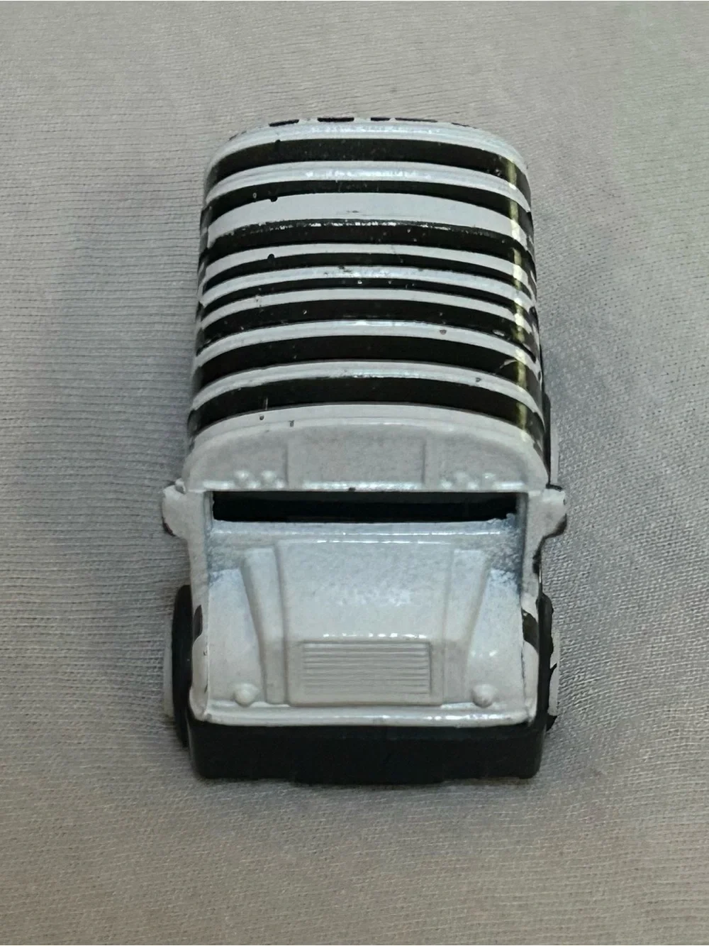 Loose ZoomZoo Zebra Print School Bus Mini Car Toy